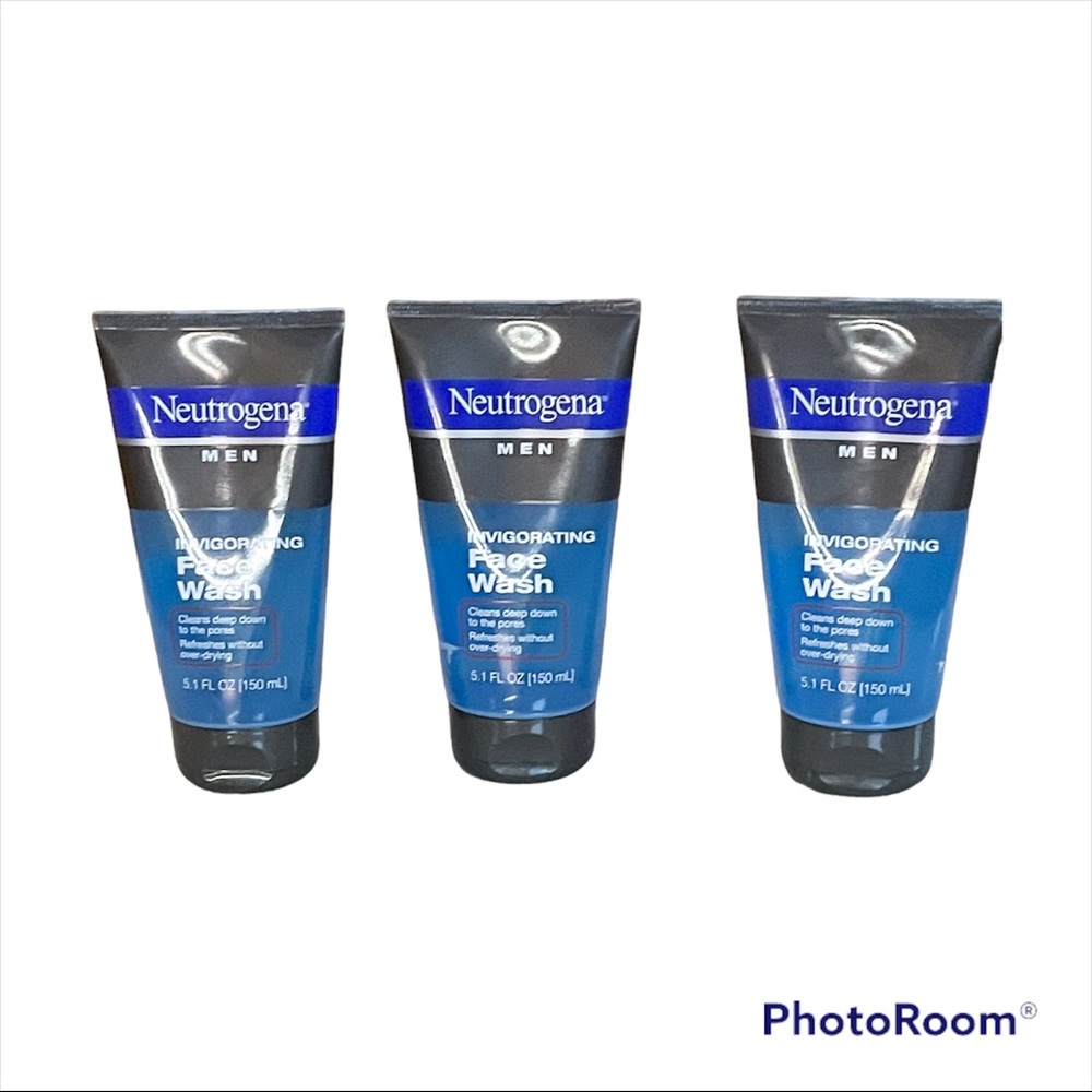 Neutrogena Men Face Wash 5.1 Fl Oz 3 Pack